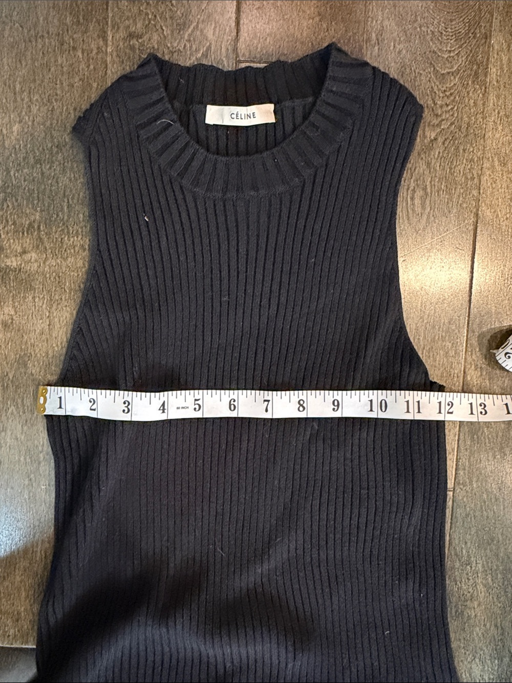 CÉLINE Black Ribbed Maxi Dress - Picture 6 of 10